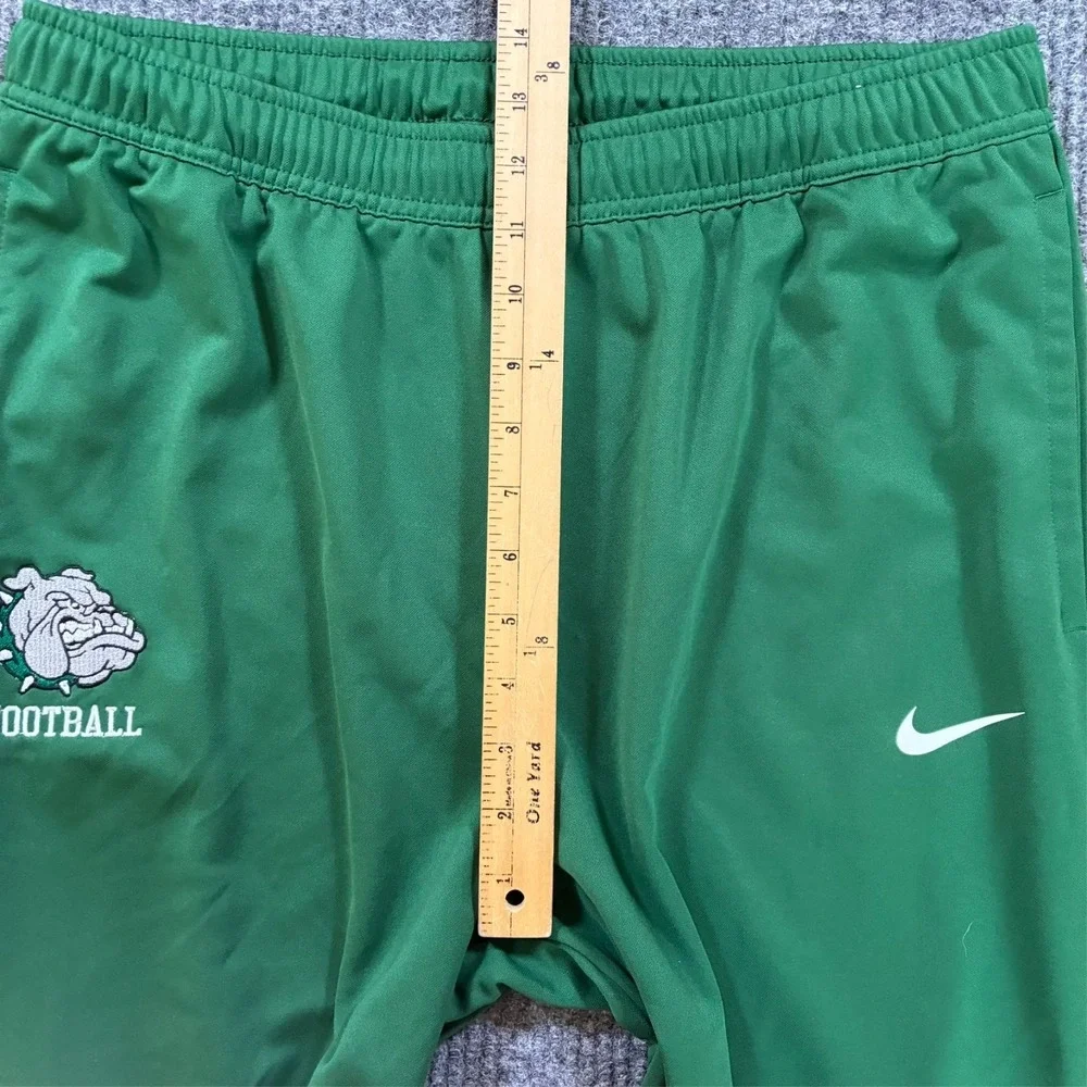 Nike Mens Athletic Track Pants Size XL Green Dri-FIT Bulldogs Football‎ Training